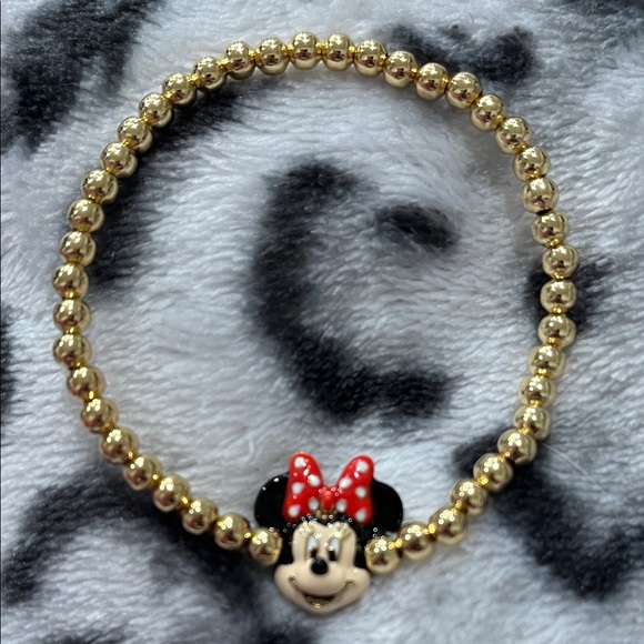New!! BaubleBar Disney Minnie Mouse Gold Bracelet - Picture 4 of 5